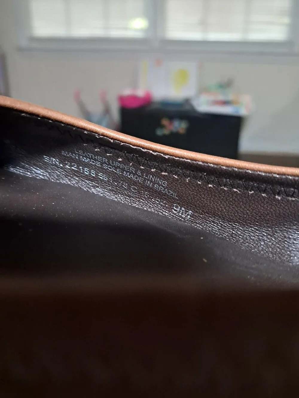Tory Burch Tan Leather Logo Ballet Flats Sz. 9M
